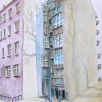 Joanna Rzeźnik - Słoneczny dzień IV, akwarela na papierze, 21x29,5 cm, 2017 r.