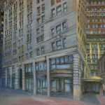 Joanna Rzeźnik - Srebrna noc olej płótno 46x38 cm, 2017 r