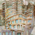 Joanna Rzeznik - Patrzac w niebo, akwarela, 21 x 41 cm, 2018 r