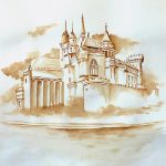 Joanna Rzeźnik - Katedra, akwarela, 20 x 23 cm, 2018 r