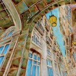 Joanna Rzeznik - Podcienie, akwarela na papierze, 29x21cm, 2019