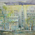 Joanna Rzeźnik Wiosna w stycniu tech. akwarela tech własna 42 x 30 2020