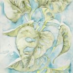 Joanna Rzeźnik - Monstera - kompozycja nr1 - 18x24cm, 2020 r