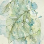 Joanna Rzeźnik - Monstera - kompozycja nr4 - 18x24cm, 2020 r