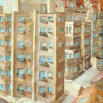 Joanna Rzeźnik - Ulica II - Akwarela, papier, 21 x 30 cm, 2018 r